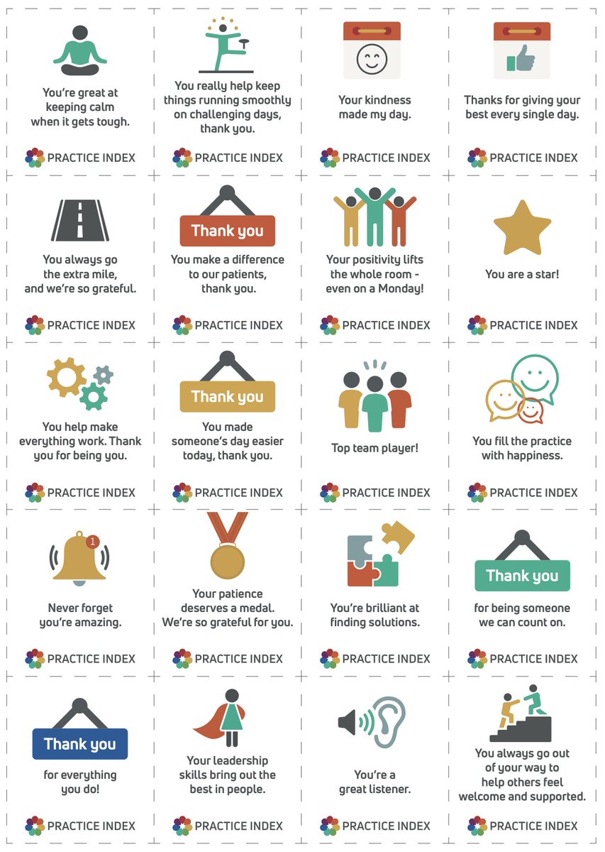 PracticeIndex's tweet image. Share some happiness with these printable kindness cards. 

Ideal for a little boost for your team! Cut them and put them in a jar, and ask each team member to take one, or pop one on their desk as a surprise when they arrive at work. 

Free to download bit.ly/4i8JQRK