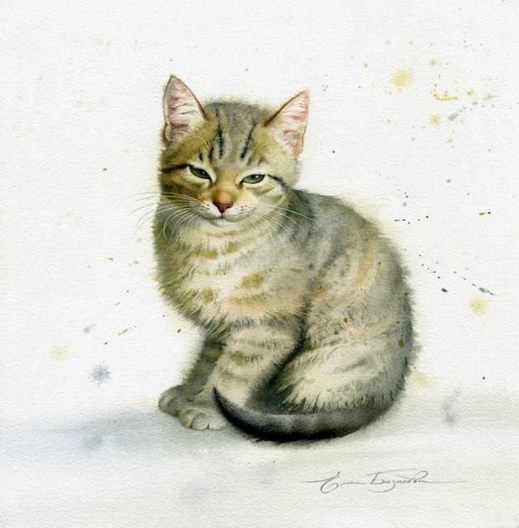 Акварельные работы Елены Базановой 🎨🐱

Елена более 20 лет работает в одной из самых сложных техник - акварели. Она проводит мастер-классы, пишет интереснейшие статьи, но главное - она в совершенстве владеет техникой акварели. Её работы находятся в галереях и частных коллекциях.