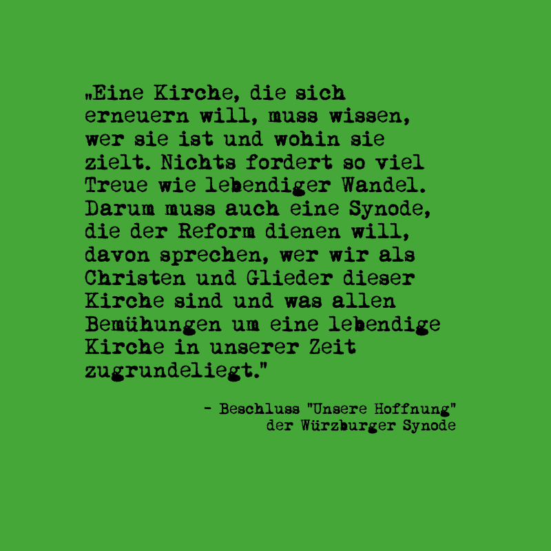 Vor 50 Jahren ging die #WürzburgerSynode zu Ende. Auch wenn vieles unvollendet blieb: Allein für den Beschluss „Unsere Hoffnung“ hat sich der Aufwand gelohnt, findet unser Chefredakteur:
t1p.de/bgjek
#synodalität #kirchenreform #kirchederzukunft #kirchemitzukunft