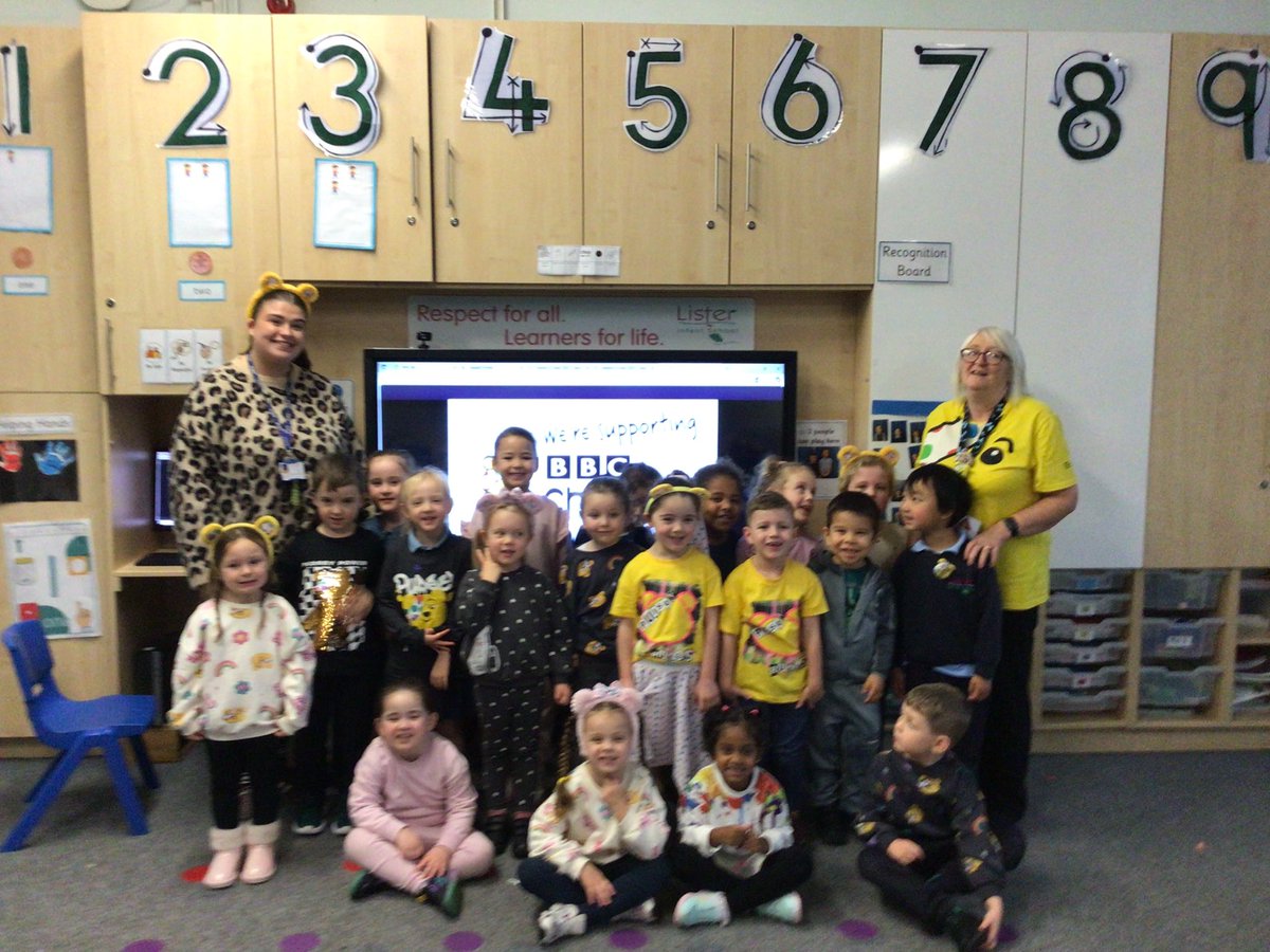 ListerInf_Rec's tweet photo. We loved celebrating and raising money for Children in Need in reception! 🐻 https://t.co/ZV5TFKwU7h