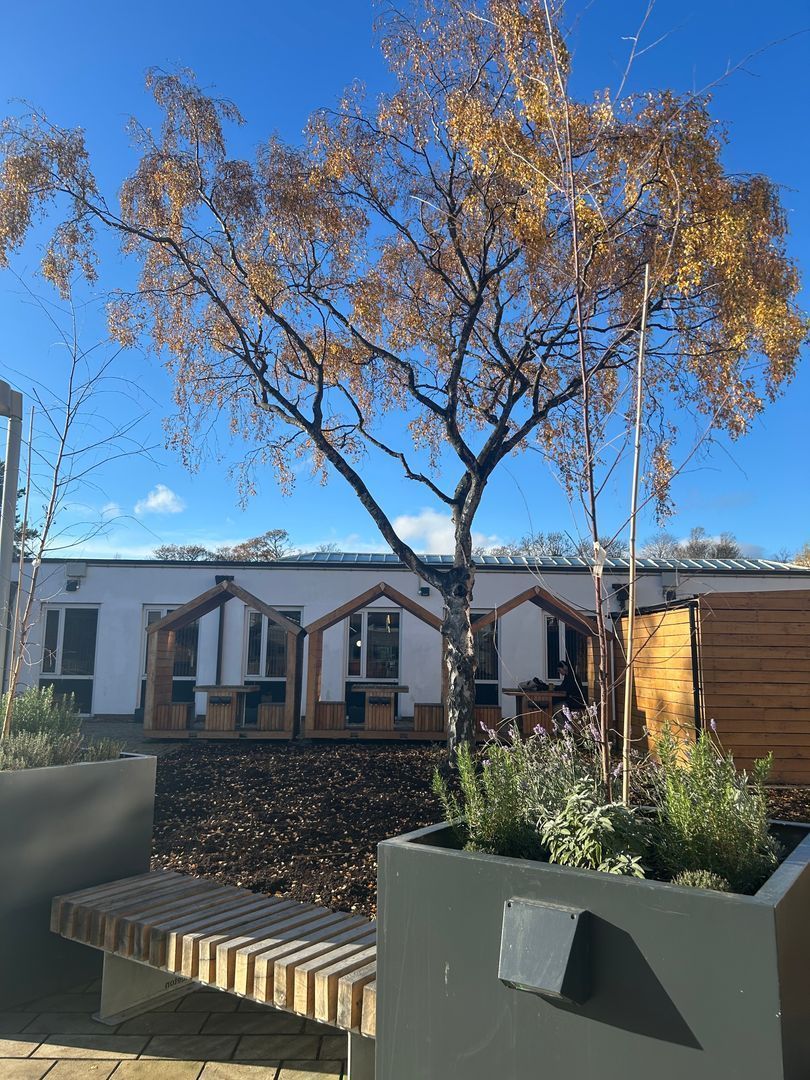 SRUC's tweet image. Autumn days don’t get much better than this. Our Edinburgh campus looking stunning under clear blue skies this week - golden leaves, crisp air, and plenty of reasons to get outside between classes.