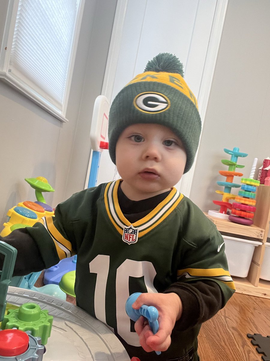 The littlest <a href="/packers/">Green Bay Packers</a> fan turns 2 today. Crazy how fast time flies by. Love this kid to death 🎂 🎁 🎉 <a href="/PackersRealm/">PackersRealm</a> <a href="/packeverywhere/">Packers Everywhere</a> <a href="/PGPackersNews/">Packers News</a> <a href="/SleeperPackers/">SleeperPackers</a> <a href="/IKE_Packers/">IKE Packers Podcast</a> <a href="/AaronNagler/">Aaron Nagler</a> #GoPackGo