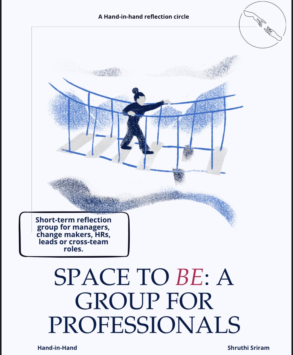 shruushh's tweet photo. I’m re-invigorating A Space to Be: a reflection circle for professionals to explore work, power, people, and who we’re becoming within it. https://t.co/JHyId89Xzp