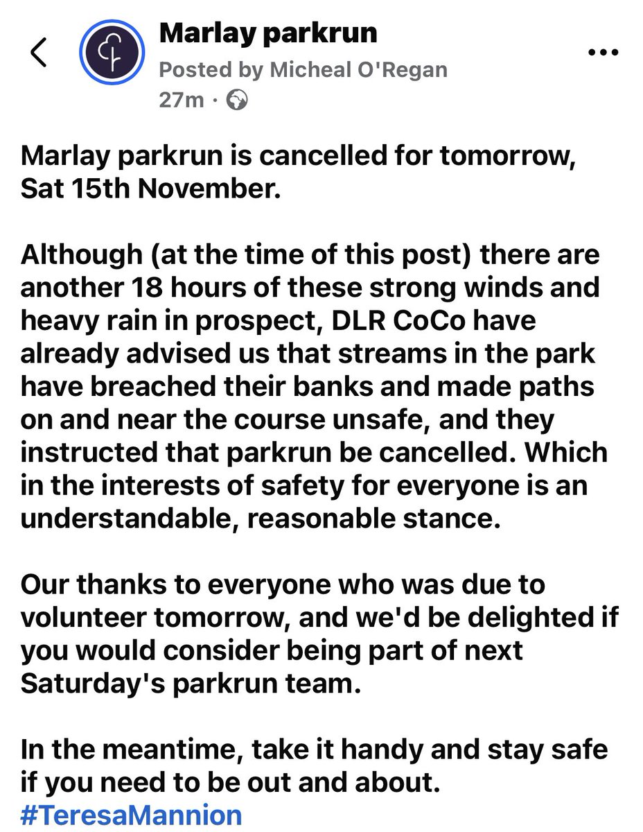 Marlay parkrun tweet media