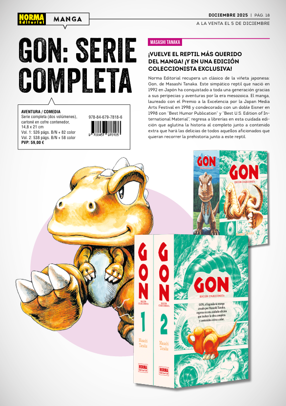 kaulso's tweet photo. El manga viejuno que siempre hay que editarlo en formato lujo... da igual cual sea.

Y eso que hablamos de Gon, el manga por antonomasia donde el texto brilla por su ausencia. 🙃 https://t.co/y08PjA2Q9l