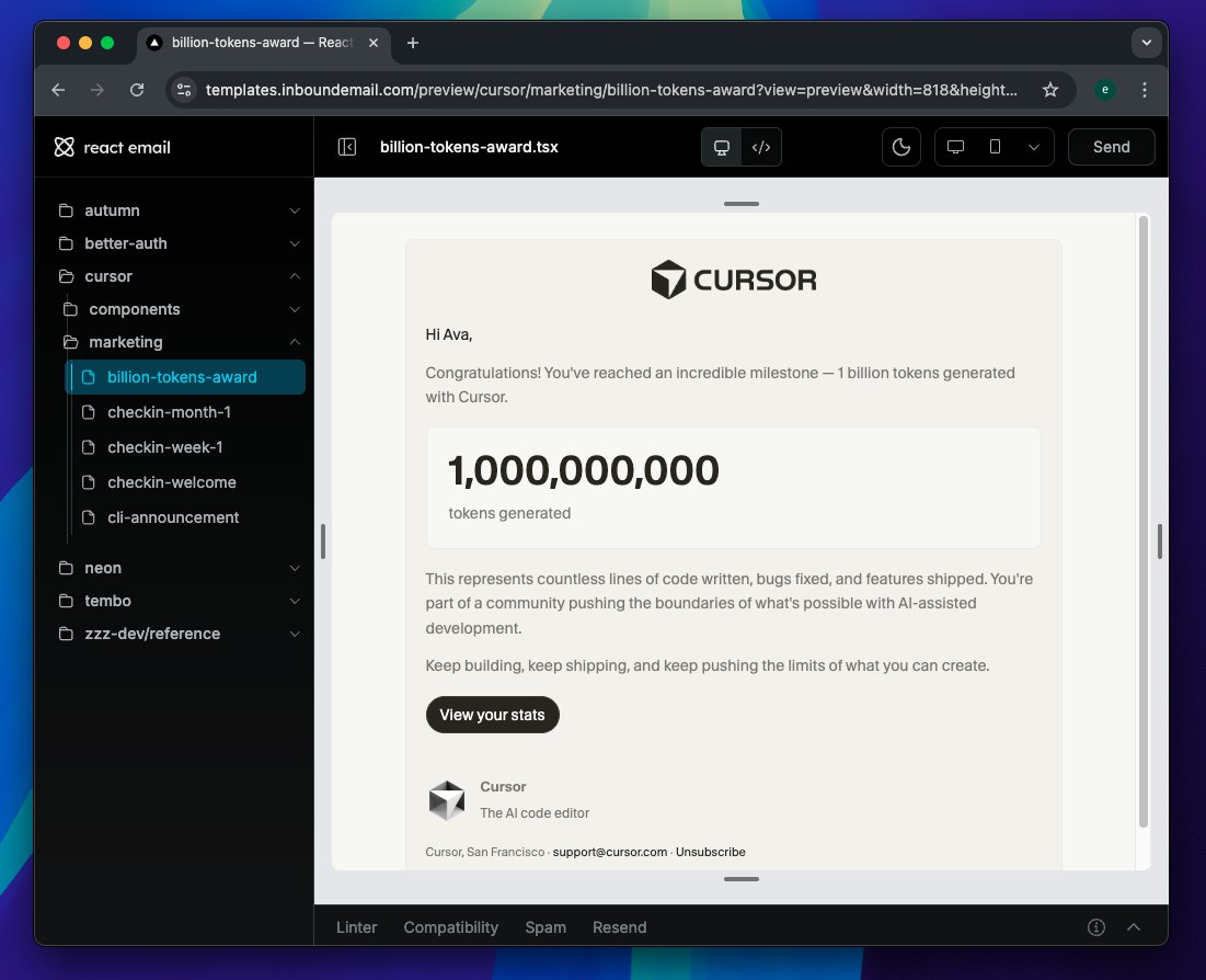 ezeparziale's tweet image. Para los que buscan templates de react-email @inboundemail tiene algunos muy copados 🚀

templates.inboundemail.com