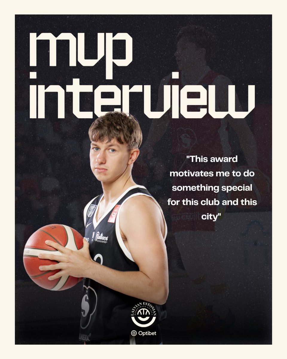 🔴 Optibet Latvian - Estonian Basketball League October MVP - Dominykas Stenionis 🏆🔥

Award presented by the Latvian Basketball League director - <a href="/Salvis_Metra/">Salvis Mētra</a> 🏆

Full interview by <a href="/AndrejsSilins/">Andrejs Silins</a> on our website! ✍🏻

#Optibet | #LatEstLeague