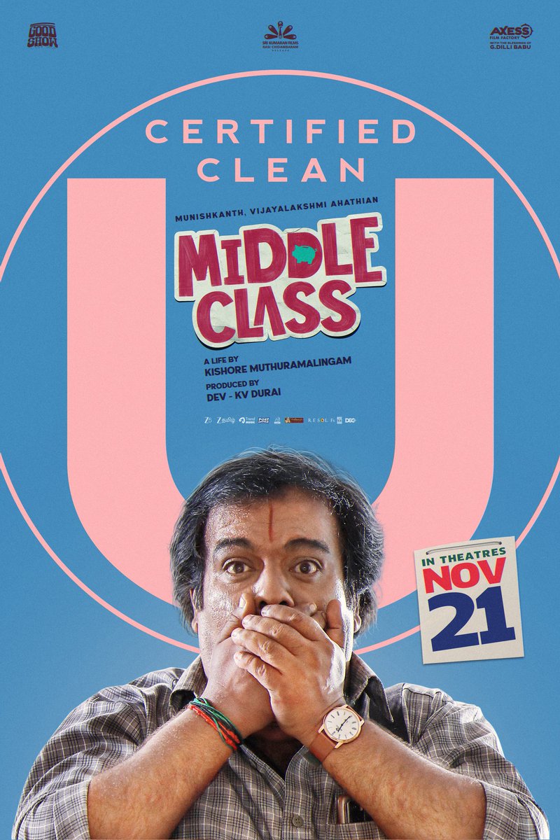 _MovieTamil's tweet image. #MiddleClass — U Censor 

Movie November 21st Release ✅