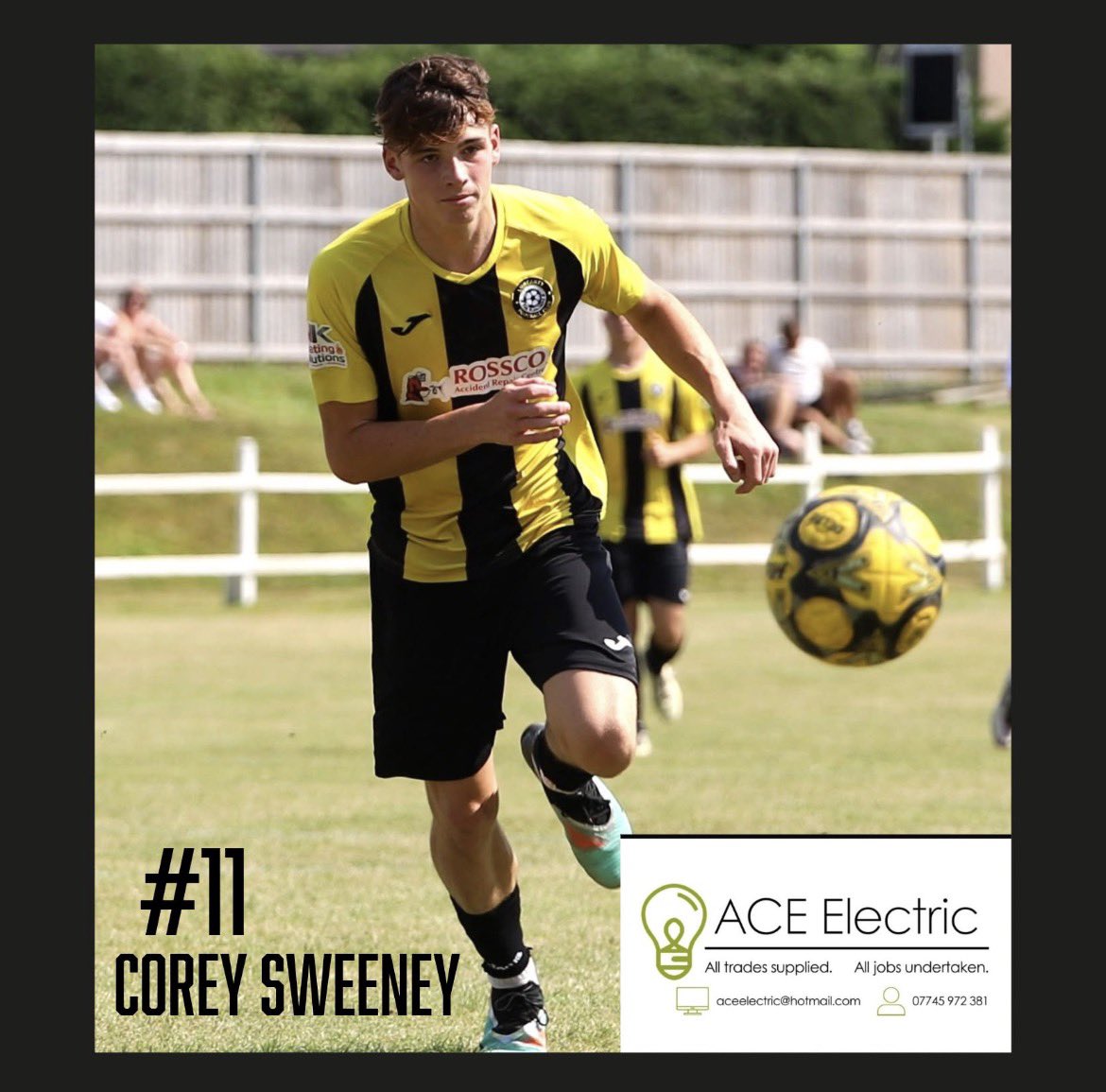 Contract extension ✍️

Corey Sweeney has extended his contract with the club for another year. Corey signed in the summer from Letham JFC. Excellent news for the bleachers. Sponsored by ACE Electric