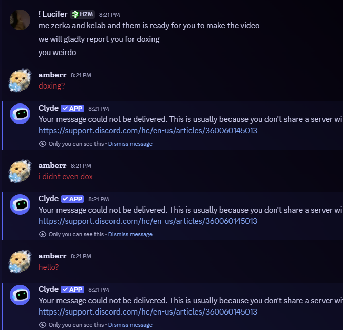 I DIDNT EVEN DOXXED ANYONE? HELLO? PLEASE SPREAD THIS INFORMATION