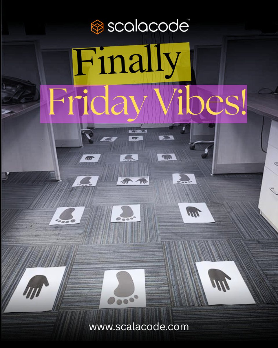 scala_code's tweet image. Fewer meetings, more fun steps!

Fun Friday mode ON — bringing smiles, energy, and team vibes to the office!

#FunFriday #FridayVibes #OfficeLife #ScalaCode