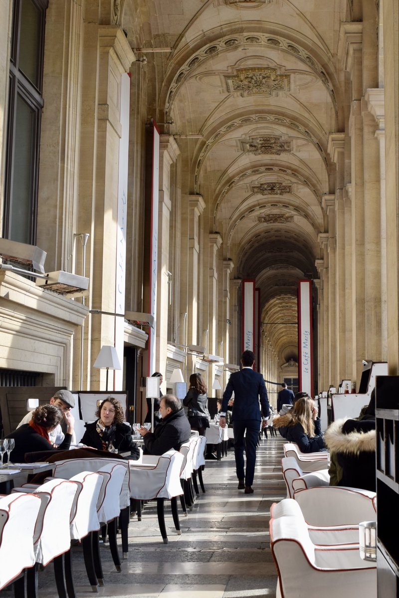 Friday flashback from my travels. Lunch près du Louvre at Café Marly in Paris.