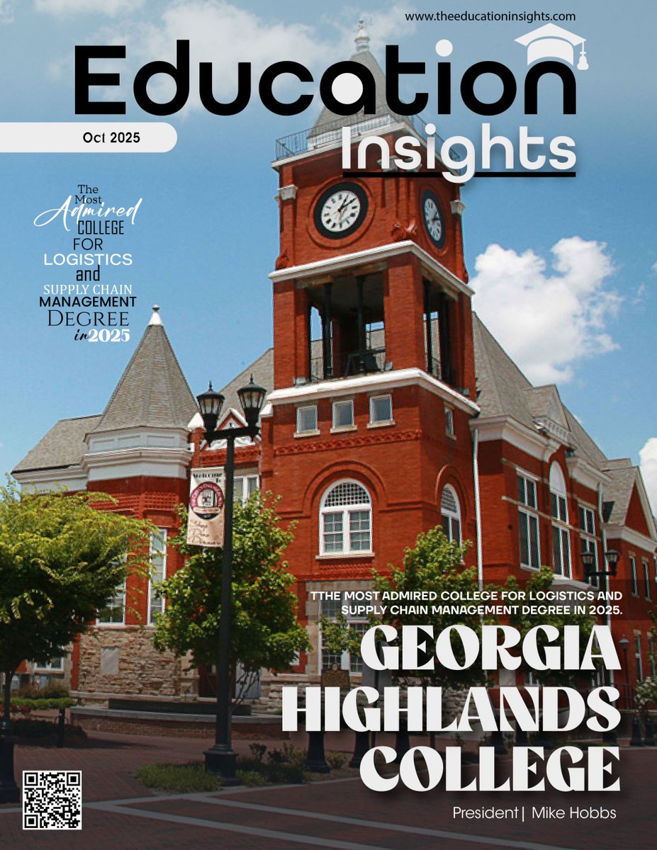 Proud to feature <a href="/GaHighlands/">Ga Highlands College</a>, on our cover as the Most Admired College for Logistics and Supply Chain Management Degree in 2025! ✨

Read At:- bit.ly/47GeEWh

#GeorgiaHighlandsCollege #Logistics #Education #IndustryTrends #OnlinePrograms #RealWorldExperience #Career