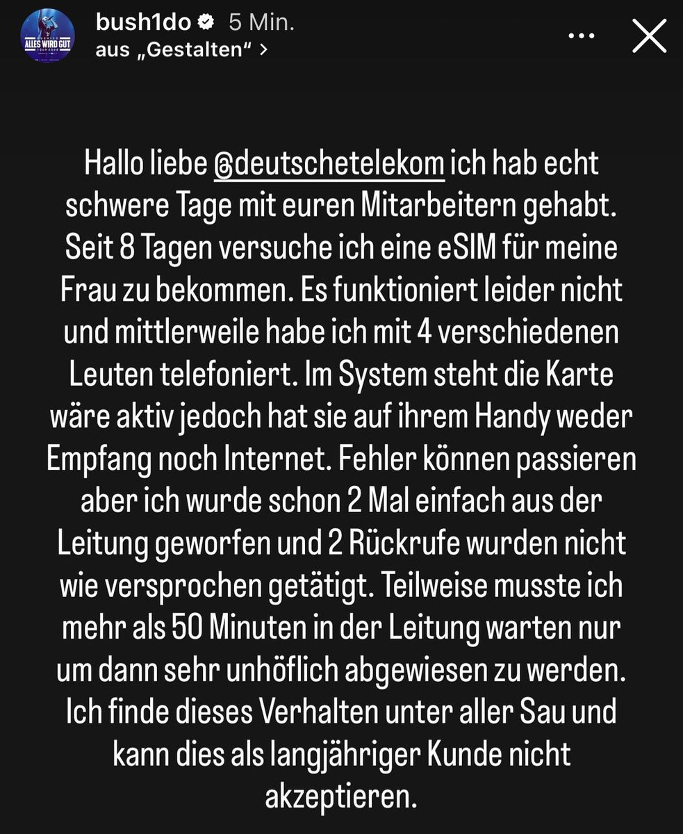 Es gibt wieder Beef mit der Telekom - Promophase ist im vollen Gange