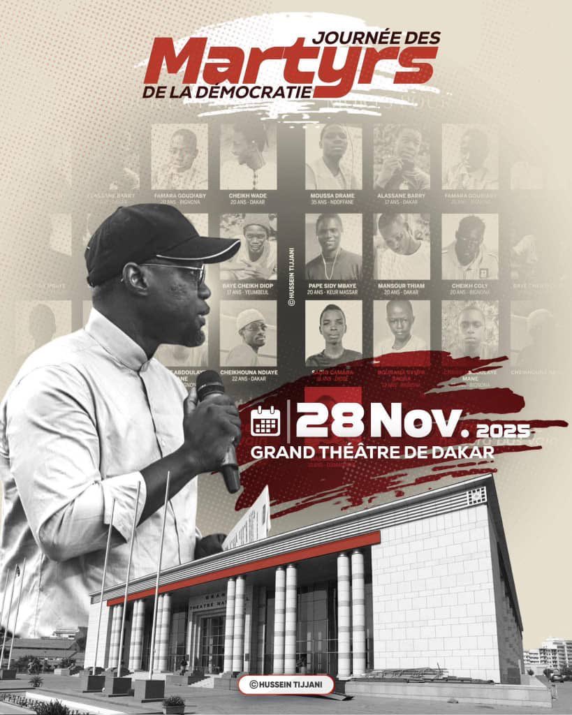 ‼️Journée des Martyrs,au Grand Théâtre de Dakar,le 28 Novembre 2025.