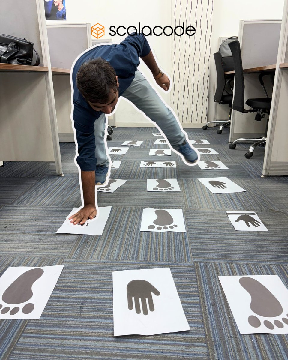 scala_code's tweet image. Fewer meetings, more fun steps!

Fun Friday mode ON — bringing smiles, energy, and team vibes to the office!

#FunFriday #FridayVibes #OfficeLife #ScalaCode