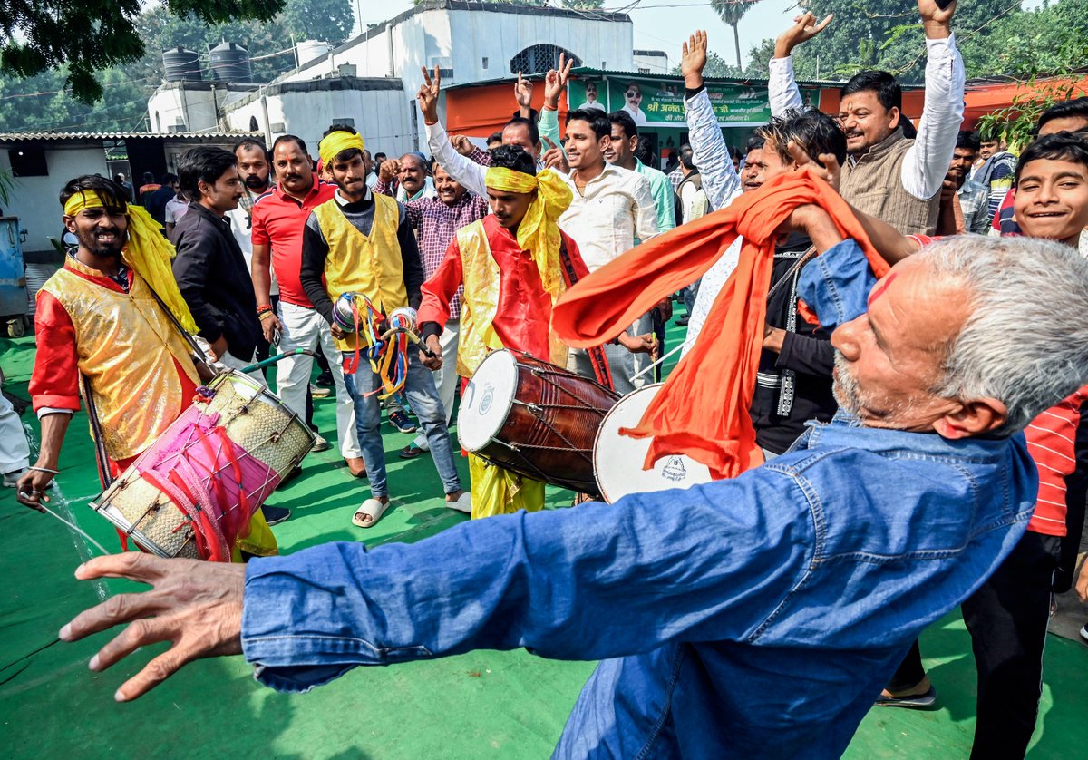 EnglishSalar's tweet image. #BiharElection2025 | Gangster-turned-politician Anant Kumar Singh, who is in jail after being arrested in the murder of #JanSuraaj Party supporter #DularChandYadav, has bagged the #Mokama seat. 

A #JDU candidate, #AnantSingh defeated his nearest rival, #RJD&apos;s Veena Singh by…