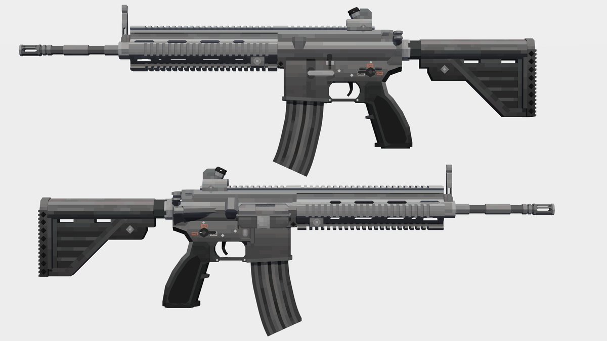 Barcode_Minbo's tweet image. HK416 — Made for @StupidNerd (Completed)

#modelbench #Tactical #3dmodeling
