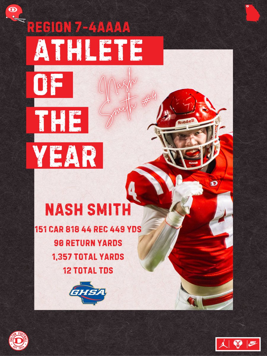 Congratulations to 2028 ATH Nash Smith (<a href="/NashSmith04/">Nash</a>) on being named the Region 7-4AAAA Athlete of the Year. 

#TEAM101 #GBR