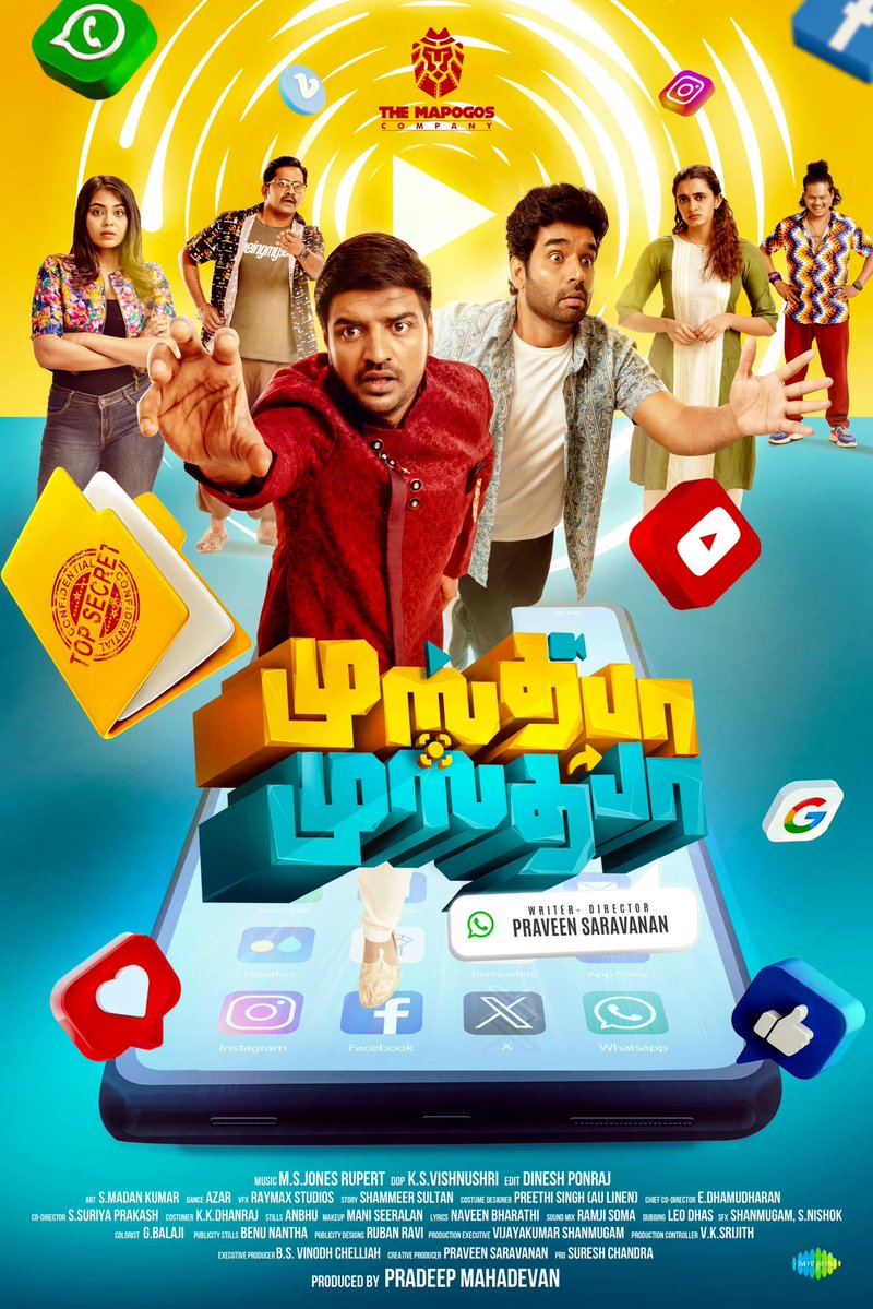 immancomposer's tweet image. Happy to launch the *FIRST LOOK* of #MustafaMustafa
Starring @actorsathish @SureshRavi08 @MonicaChinnako1 @Maanasa_chou, Directed by @PS_Dir 

Produced by @pdktpradeep @MapogosCompany. 

Best wishes to the entire team 👍 

 @arionmediacorp @Aishwaryadutta6 #Karunakaran…