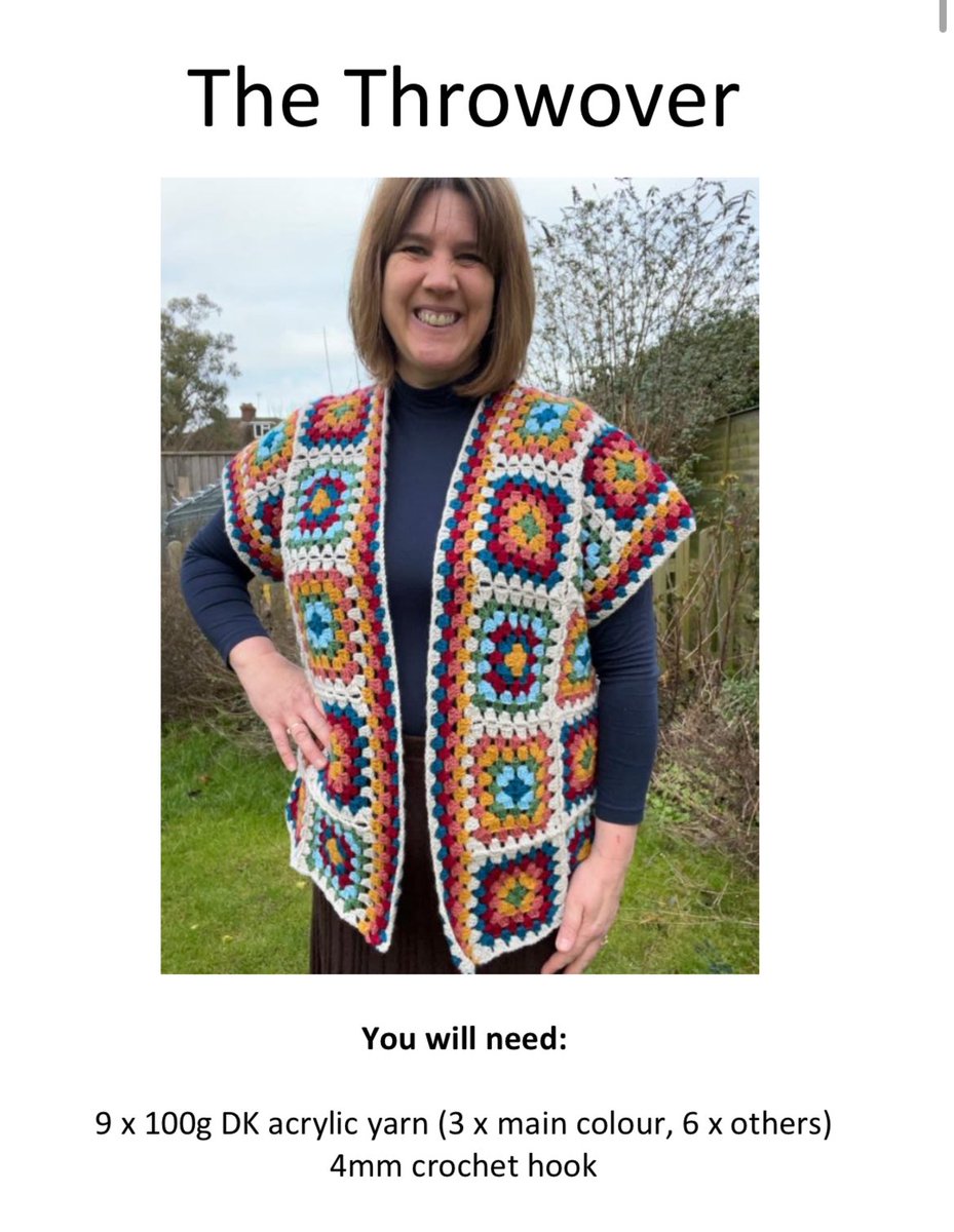 butjihyo's tweet image. It doesn’t look great flat bc it’s a square lmao but this is the pattern and she’s not connected together yet :3