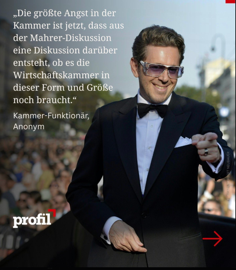 Lasst uns den Druck nicht nur aufrechterhalten sondern sogar erhöhen.

ALLES auf den Tisch.

Funktionärsgehälter, Pensionsansprüche, Höhe der Rücklagen, Immobilienbestände, usw.

Und zwar in ALLEN Kammern.

Hierzu auch noch einmal das Kammerbuch von <a href="/GLoacker/">Gerald Loacker</a> genau ansehen.