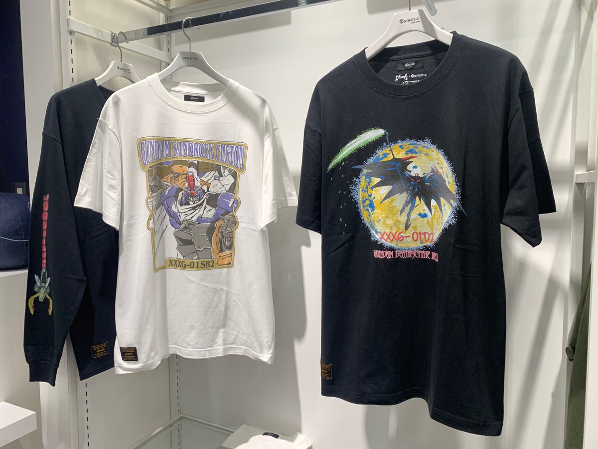 【本日発売！】①

STRICT-G×glamb
『新機動戦記ガンダムW EW』
・Tシャツ
（ガンダムデスサイズヘル/ガンダムサンドロック改）
M,L,XL
各￥8,800-(税込)

※ウイングガンダムゼロ シャツは12月発売予定です
#ガンダムＷ #GundamWing

STRICT-G お台場店
03-5579-6157
