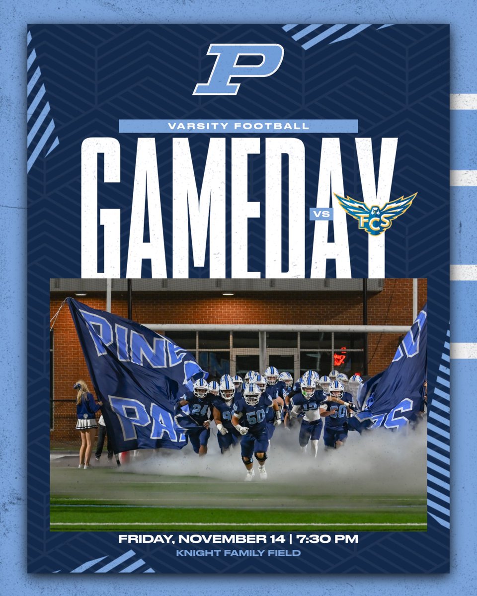 GAMEDAY!
Varsity Football hosts Florence Christian tonight in the semifinals of the SCISA 3A State Playoffs!
Kickoff is set for 7:30 PM — let’s pack the stands and bring the energy!
Go Panthers! 🐾🏈