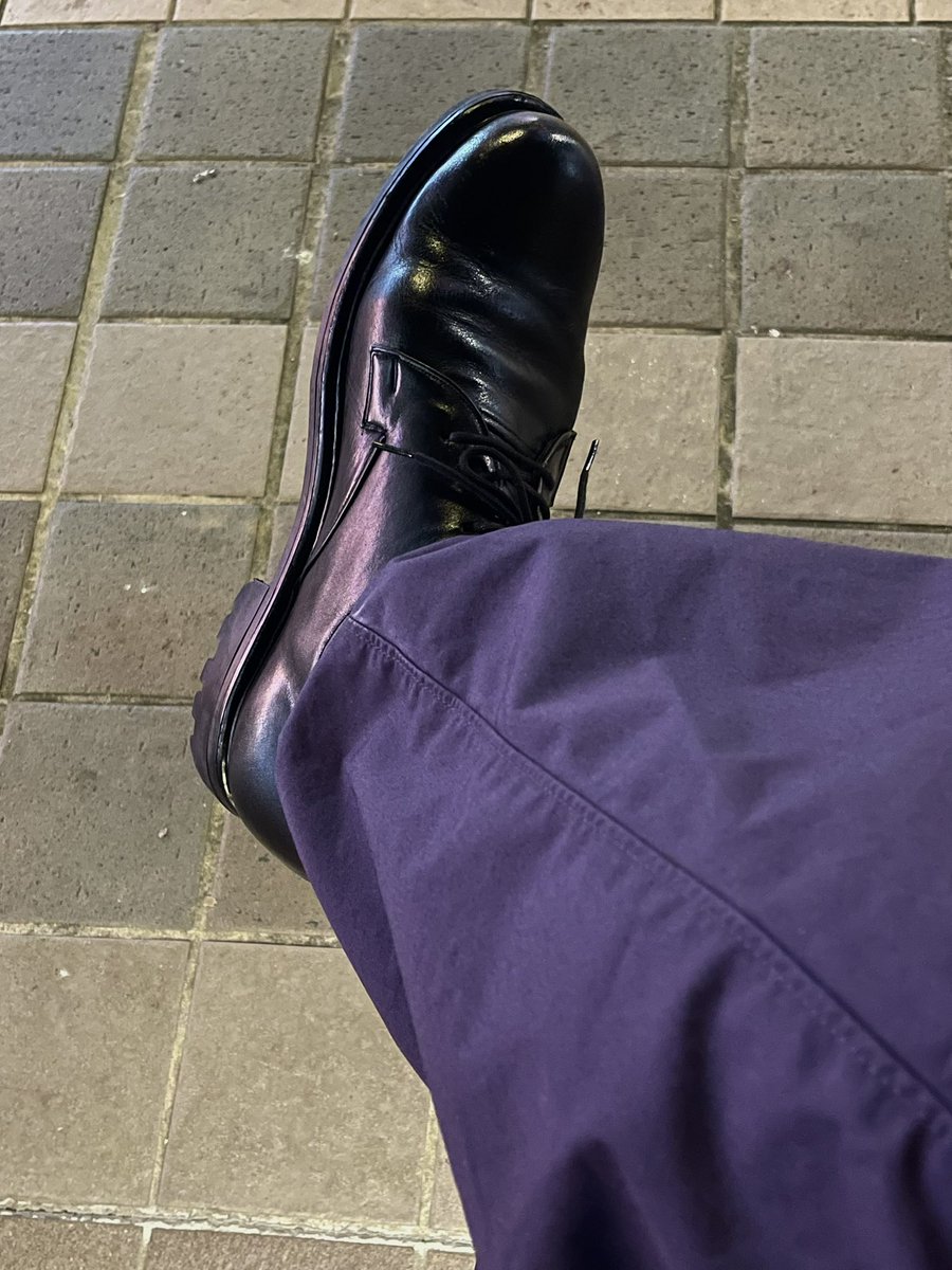 革靴は10年履いてる三交製靴ラギッドシューズ(旧丸善マナスルシューズ