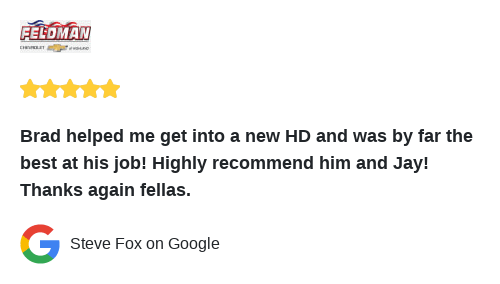 We just received a great review on Google. Thank you Steve Fox!