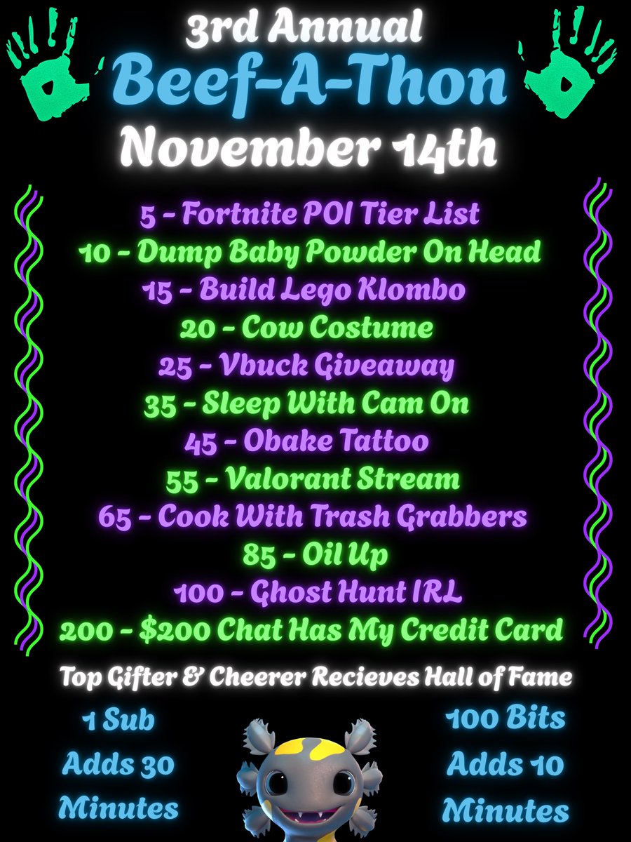 donnsterr's tweet image. My Friend @ItsBeefski Is Starting His 3rd annual Subathon today! Let’s show some love and make this the best experience we can for him!