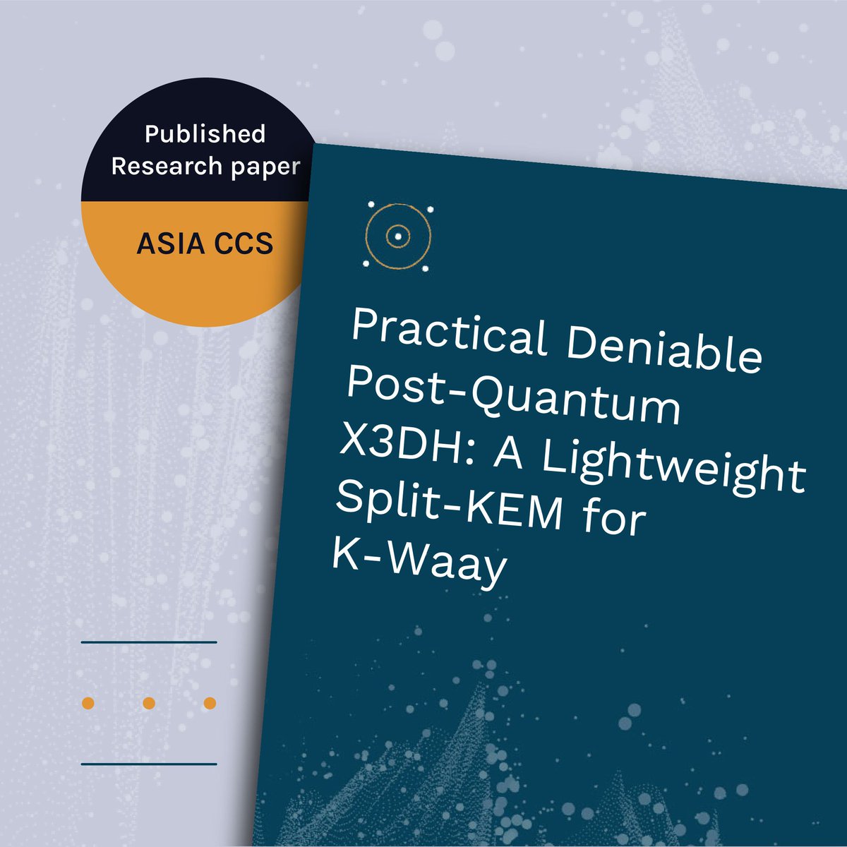 PqShield's tweet image. We solved a major PQ messaging roadblock.

Our research, Sparrow-KEM, enables a 40x faster &amp;amp; 5.1x smaller upgrade for Signal, making quantum-resistant deniability feasible.

Paper: hubs.li/Q03Tb_9w0

#PostQuantumCryptography #Signal #Privacy