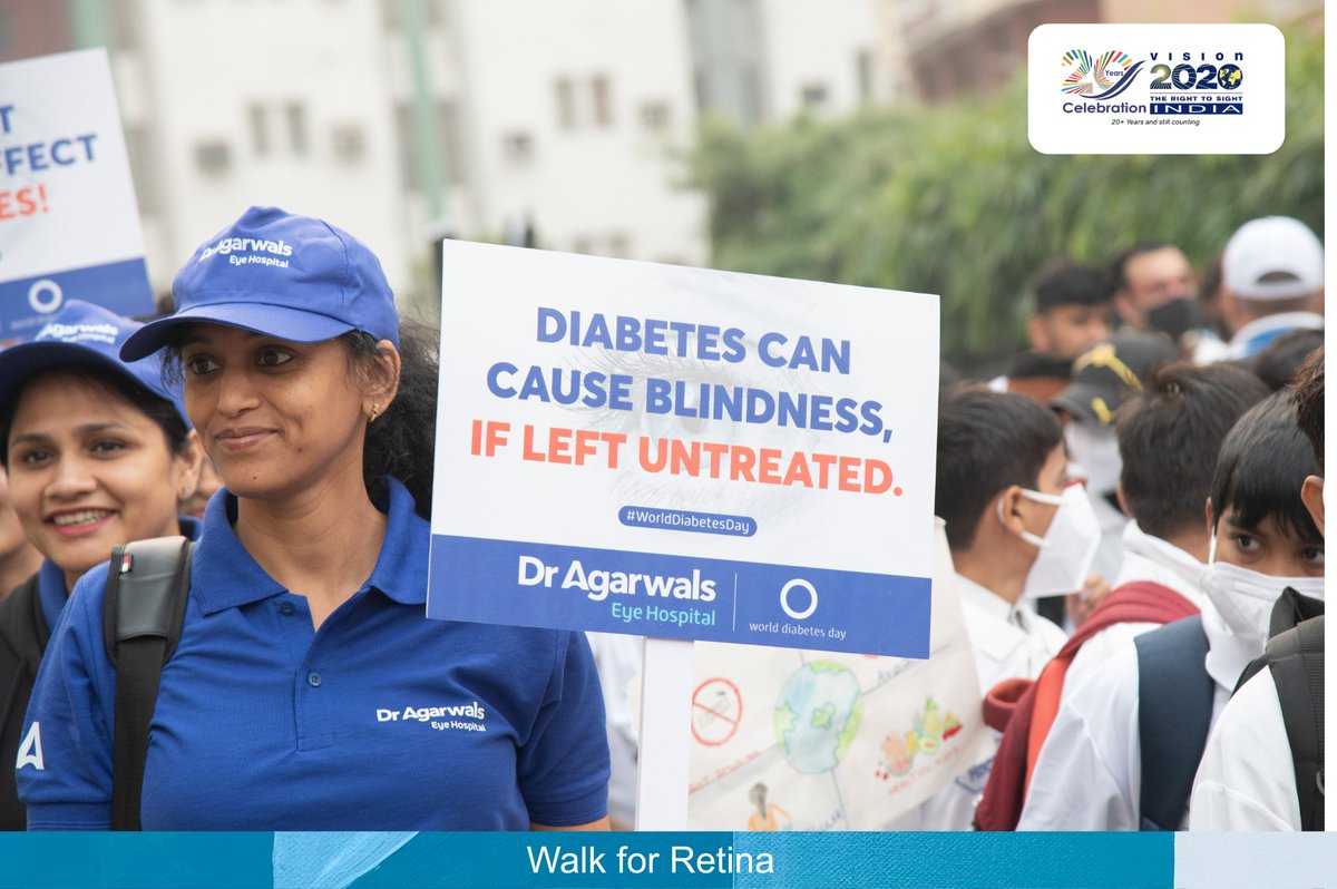 We kickstarted #WorldDiabetesDay2025 with a powerful #WalkForRetina at @RP Centre, <a href="/aiims_newdelhi/">AIIMS, New Delhi 🇮🇳</a> , supported by <a href="/Roche/">Roche</a> .
Flagged off by Dr. Rajendra P. Joshi <a href="/MoHFW_INDIA/">Ministry of Health</a> &amp;  Prof. M. Srinivas (AIIMS).
Diabetes can lead to Diabetic Retinopathy—early prevention protects sight.