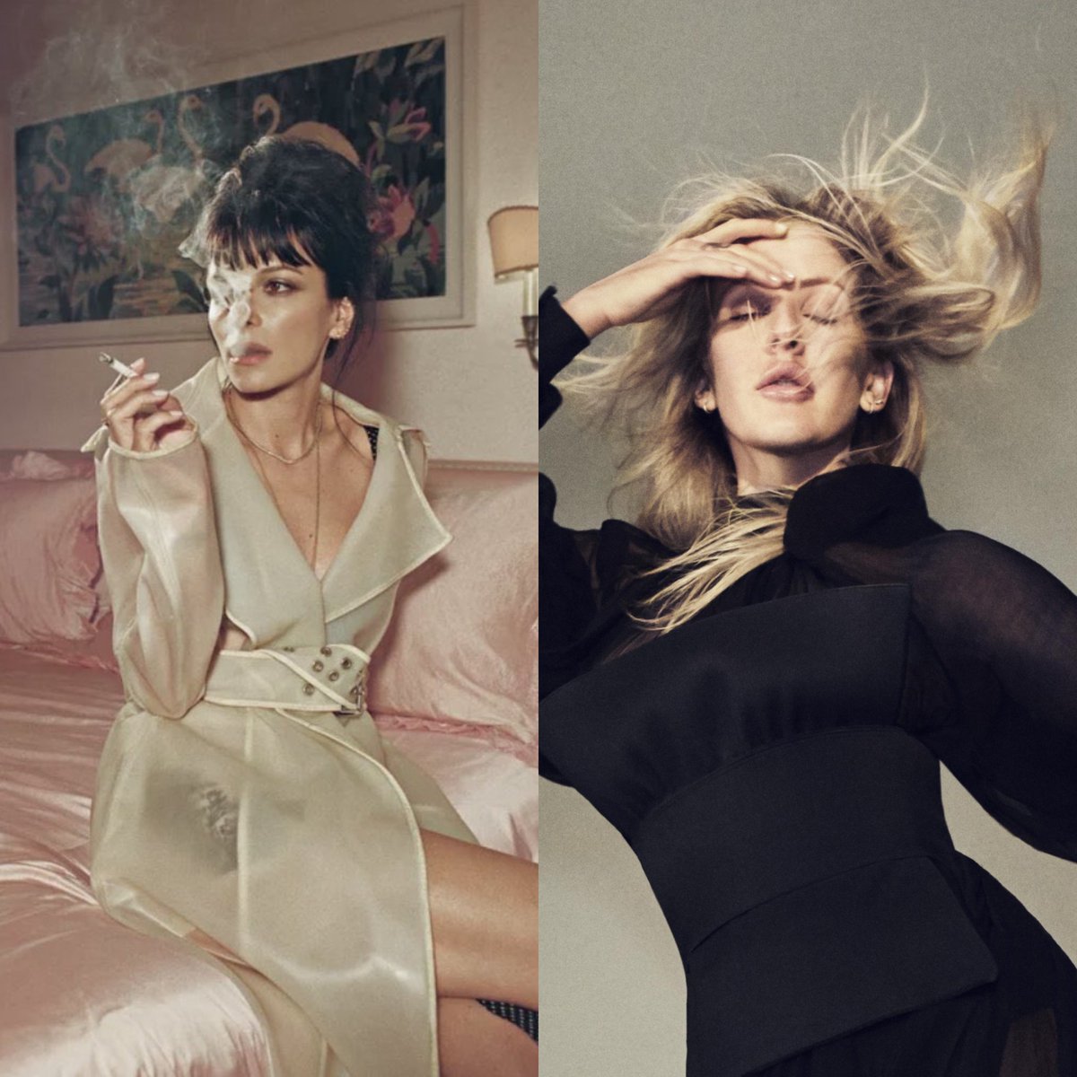 LilyAllenChart's tweet image. Ellie Goulding gushes about Lily Allen in her new GQ interview:

“I think [West End Girl] is great. I really love the honesty of it. l&apos;ve always had a lot of respect for her. I love that artists like Lily can have that chance to just put it out there. She’s a poet.”