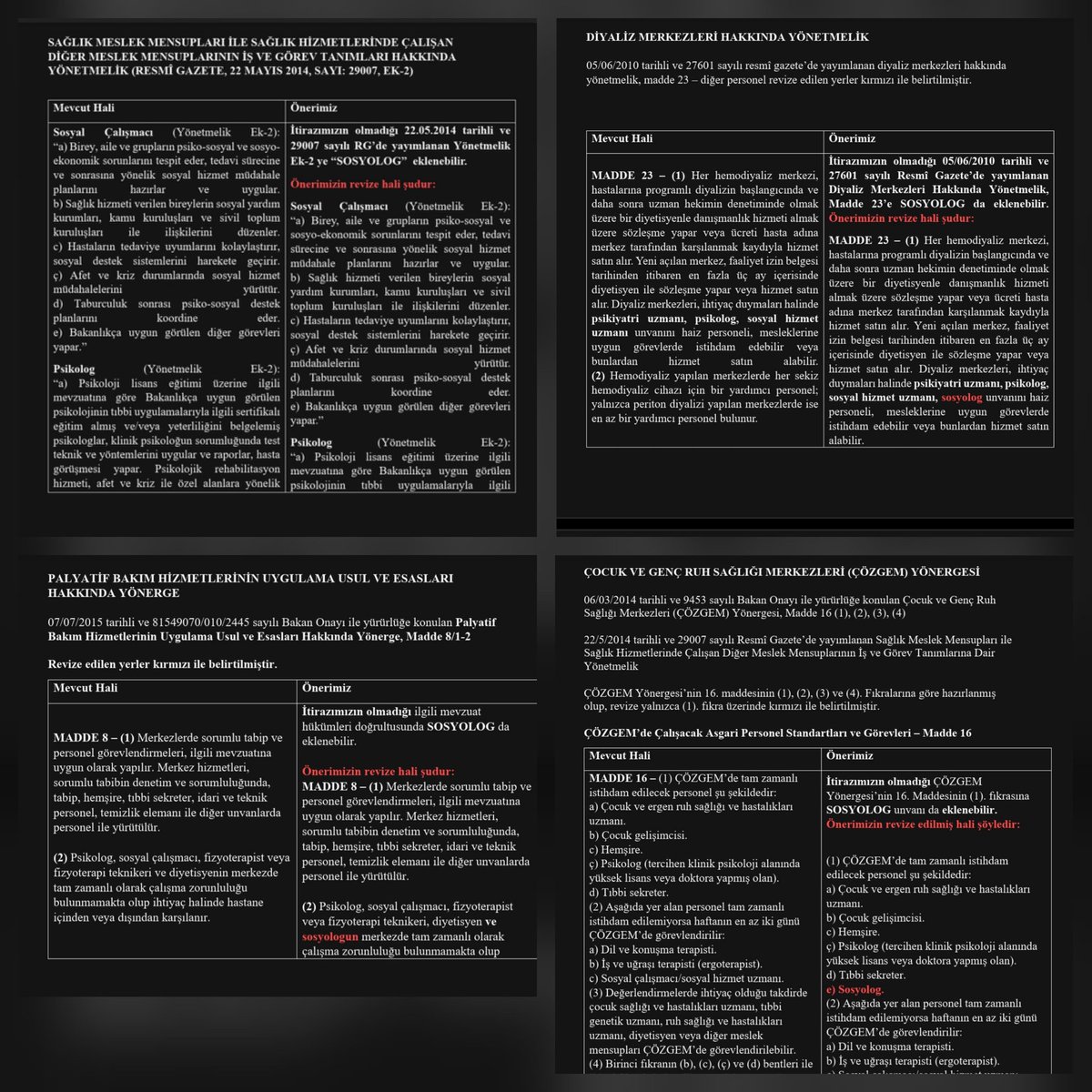 adempalabiyik_'s tweet image. Sayın Cumhurbaşkanımız @RTErdogan,

#sosyologlargünü&apos;nde, sosyologların atanmasına yönelik Aile ve Sosyal Hizmetler Bakanlığı ile Sağlık Bakanlığı yönetmelik revize (ek) önerimizi arz ediyoruz. 

Toplumsal sorunların çözümü için kadro talep ediyoruz. 

#atamayönergemizhazır