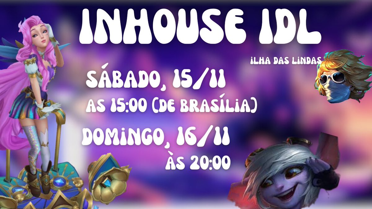 Passando no seu feed pra lembrar que nosso inhouse é todo fim de semana e todas as meninas mulheres lindas podem participar 🫶🏼

Deixem aí no google agenda pra não perder! 🩷