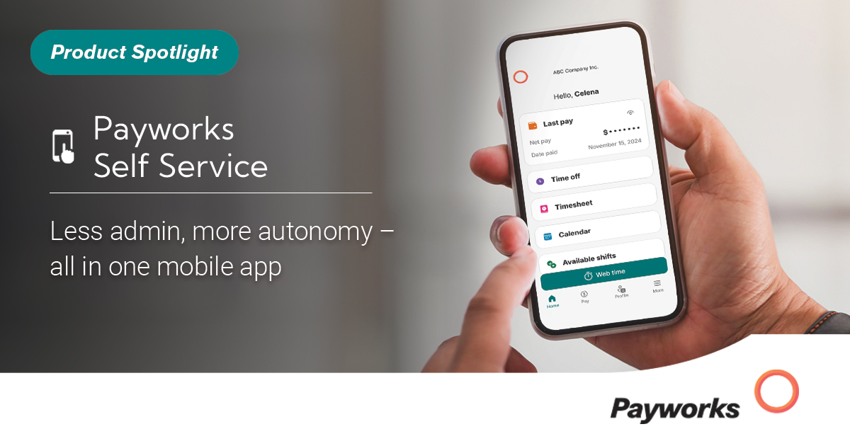 Payworks's tweet image. Did you know that one of the simplest solutions to address employee engagement issues and admin bottlenecks is actually in the palm of your employees’ hands? Get to know the Payworks Self Service App &amp;amp; find out how : hubs.ly/Q03QC-9q0.

#WorkforceManagement #TimeManagement