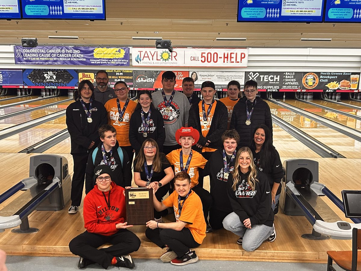 HiltonCadets's tweet image. Hilton Unified Bowling takes 2nd place at the Monroe County League Championship @MCPSAC. Great season Cadets!!! #WeAreHilton🎳🍎