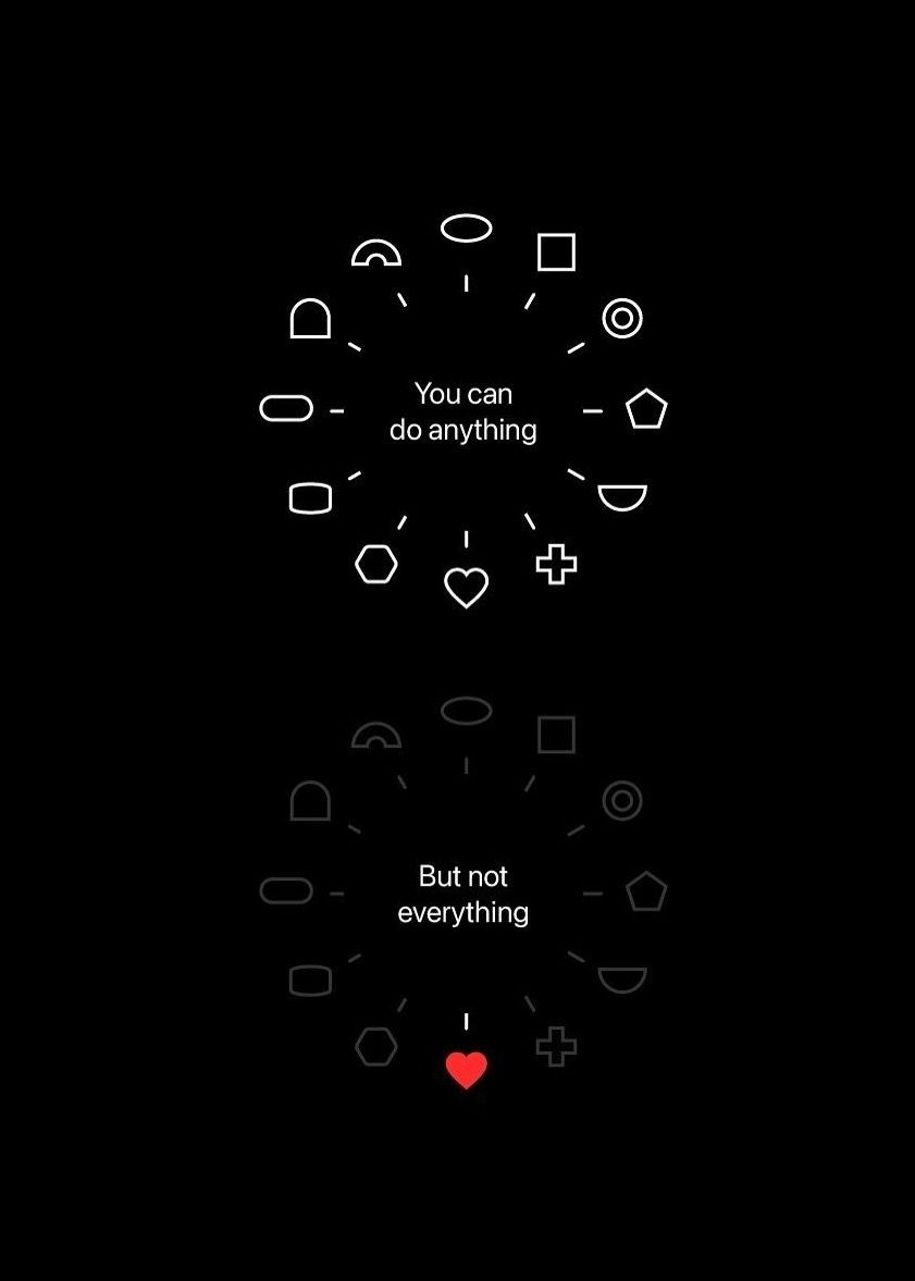 You can do anything, but not everything. Focus on what matters most

Image: instagram.com/in___sights