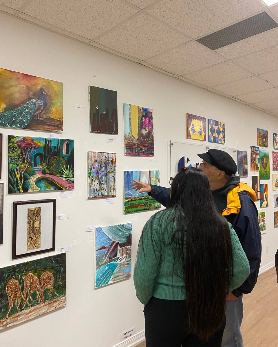ReconnectHS's tweet image. Last week, our Health and Wellness Centre held their Annual Client Art Show. Our senior clients hard work over this past year was on put on display and every piece was spectacular. The artistry and talent shone through in each creation.