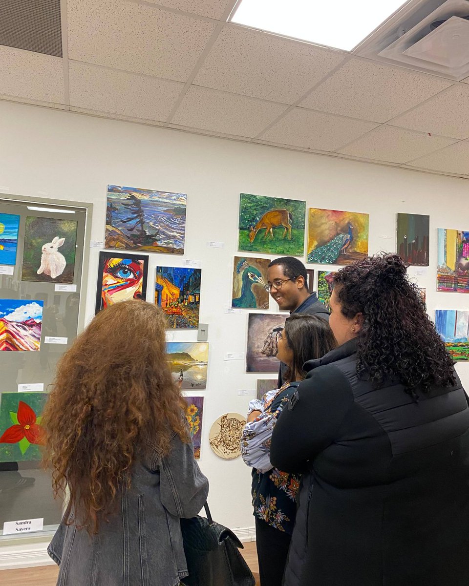 ReconnectHS's tweet image. Last week, our Health and Wellness Centre held their Annual Client Art Show. Our senior clients hard work over this past year was on put on display and every piece was spectacular. The artistry and talent shone through in each creation.