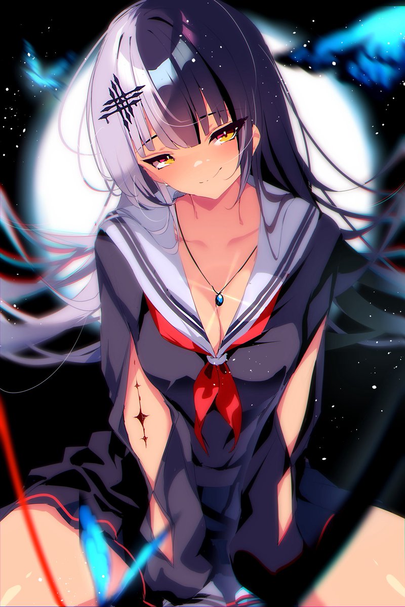 The0neulost's tweet photo. Withering Waves Shiori!!

 #ShiorinSketch https://t.co/blS1FXBinJ