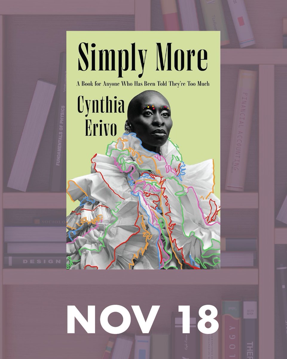 HMCPL's tweet image. Check out Amanda&apos;s November Pick
📚 Simply More: A Book for Anyone Who Has Been Told They’re Too Much, by Cynthia Erivo (November 18)
-
#HMCPL #PublicLibrary #LBC #BookRecommendations #BooksBooksBooks #CyntiaErvio #SimplyMore