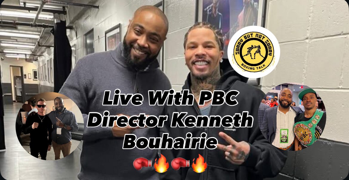 camjnetwork's tweet photo. https://t.co/kL2qEidoIH

AMAZING CONVERSATION WITH MY BROTHER @KBouhairie -PBC DIRECTOR &amp; FOUNDER OF BOXAFRICA! TUNE IN!
🥊🔥🥊🔥

#camjnetwork #kennethbouhairie #SorryButNotSorryBoxingTalk #PBC https://t.co/N915cPzwZZ