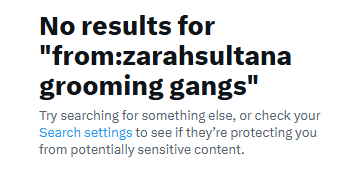 <a href="/zarahsultana/">Zarah Sultana MP</a> Tell that to the hundreds of thousands of working class white girls raped by Muslim migrant clans in this country