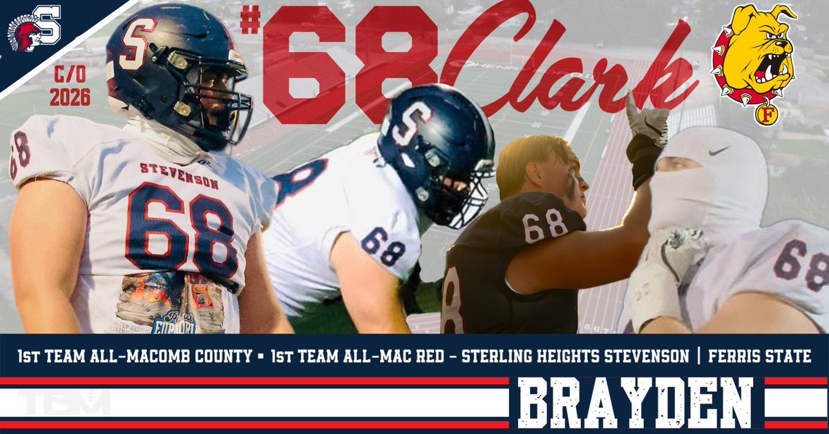 BClark2026's tweet image. Honored to be selected for the 2nd year in a row 1st Team All Macomb County Offensive Lineman, and 1st Team All MAC Red! Truly blessed to have had the teammates and coaches I’ve had to help me achieve this. #FFT #core4 @SHSTitansfball @DaBossHog_ @CoachRyanReason @18bstank