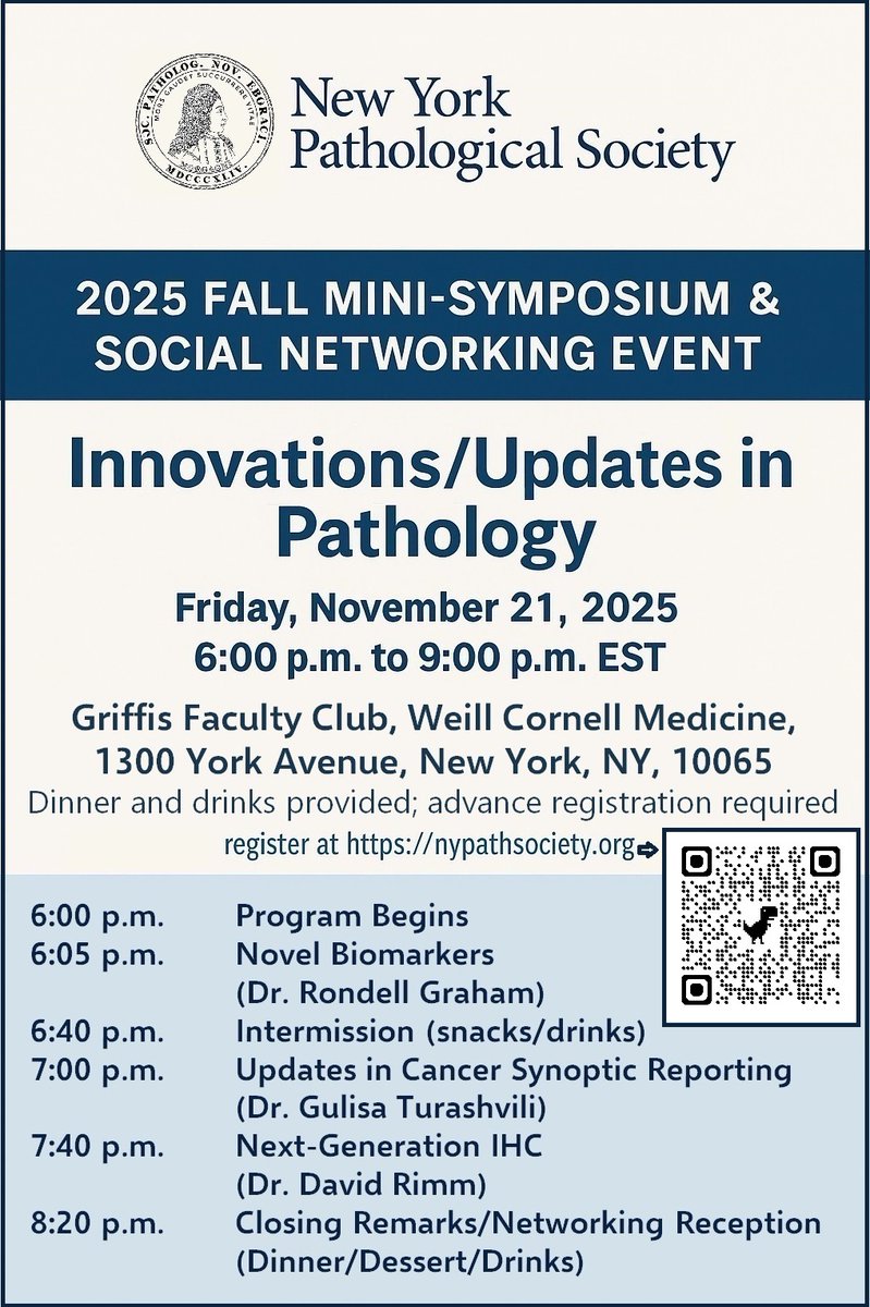 the New York Pathological Society tweet media