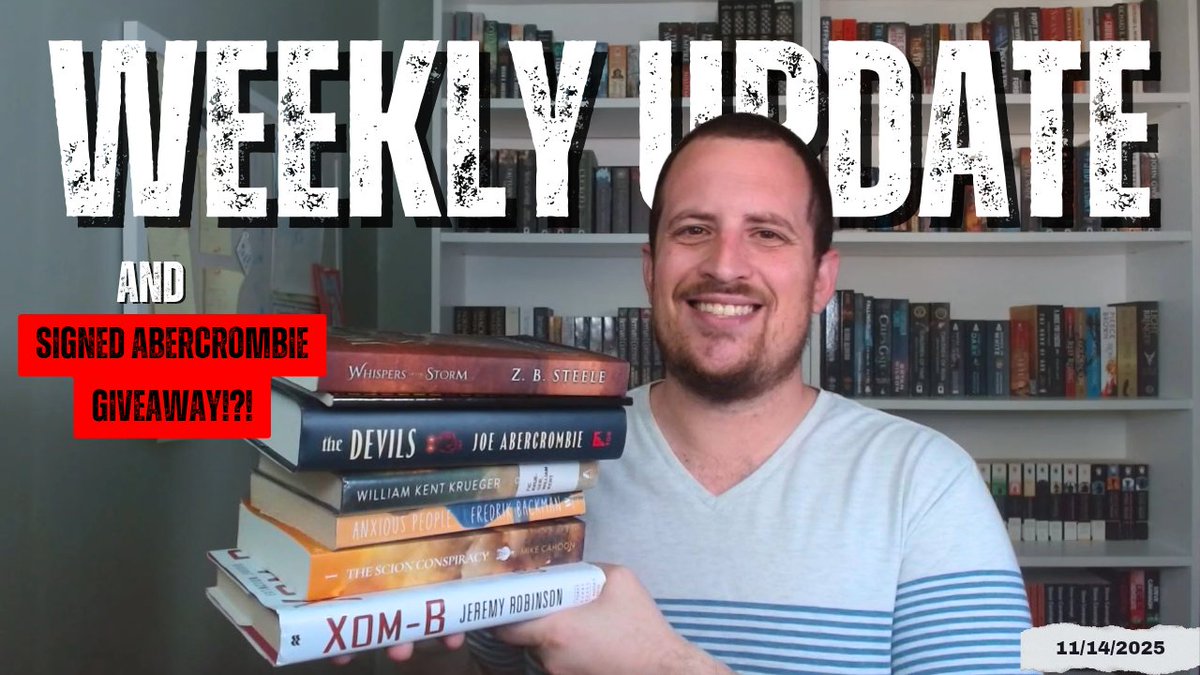 This week I may be giving away my signed Joe Abercrombie book!

<a href="/joshobrien_0005/">The Reformed Reader</a> <a href="/Atlas_Writing/">S.A. Oliver</a> <a href="/MCahoon_Author/">Mike Cahoon</a> <a href="/BeardBookBeast/">Bearded Book Beast</a> <a href="/ZB_Steele/">Z.B. Steele</a>
<a href="/timmckay52/">Tim McKay</a> <a href="/JosephRCarrel/">Joseph Carrel</a> <a href="/BaldGuysWriting/">Bald & Balding</a>
<a href="/jajminton/">Talking Story | J.A.J. Minton</a>