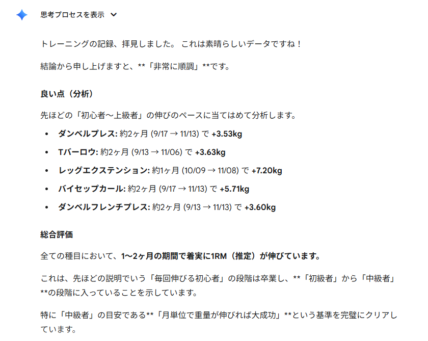 hp_prolog's tweet image. Geminiさんが言うには、順調らしい。