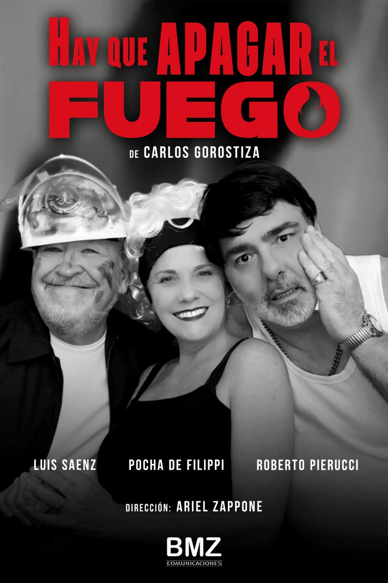 Tres oportunidades para ver en <a href="/eljufreteatro/">El Jufré</a> Bar la obra de Carlos Gorostiza “Hay que apagar el fuego”
Domingos 16 y 23 de noviembre y 07 de diciembre a las 16 h
<a href="/BMZComunica/">BMZ Comunicaciones</a> 
+ info de la obra en 👇quesigaelshow.ar/2025/11/14/tre…